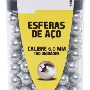 Esfera De Aço Rossi (100un) - Cal 6mm
